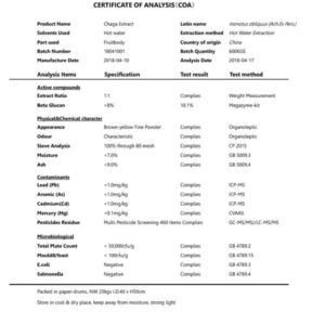 Alternative view of Chaga Mushroom Extract Powder