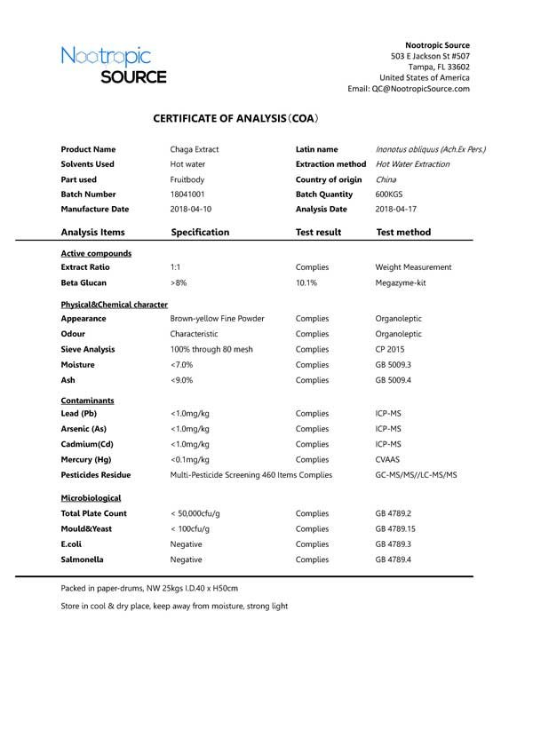 Chaga Mushroom Extract Powder - Image 2