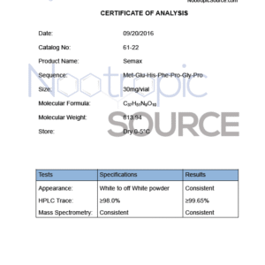 Alternative view of Semax Peptide