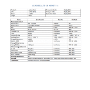 Alternative view of Aniracetam Powder
