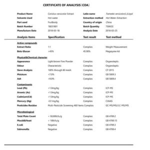 Alternative view of Turkey Tail Mushroom Extract Powder